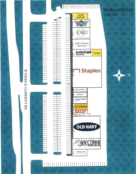 3322-3518 W Owen K Garriott Rd, Enid, OK à louer - Plan de site - Image 2 de 11
