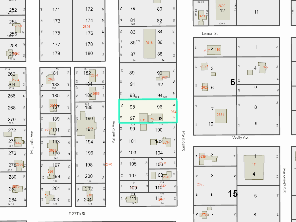 2634 Sanford Ave, Sanford, FL à louer Plan cadastral- Image 1 de 3