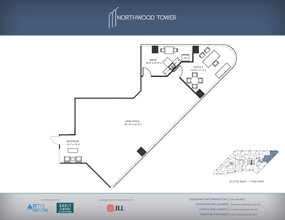 5757 Alpha Rd, Dallas, TX à louer Plan d’étage- Image 1 de 2