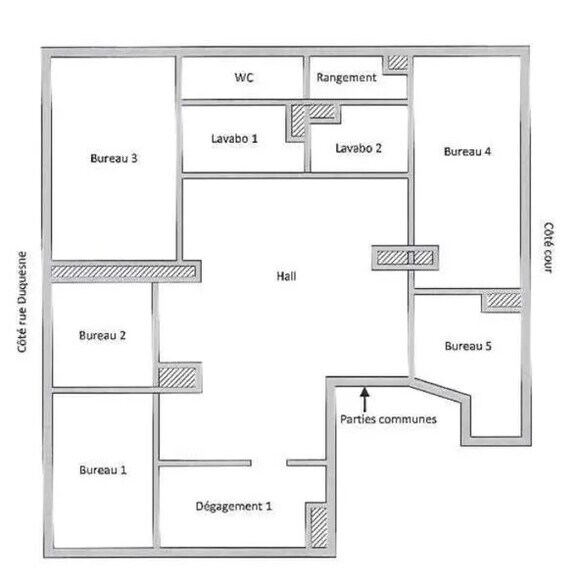 Bureau dans Lyon à louer - Plan d’étage - Image 2 de 2