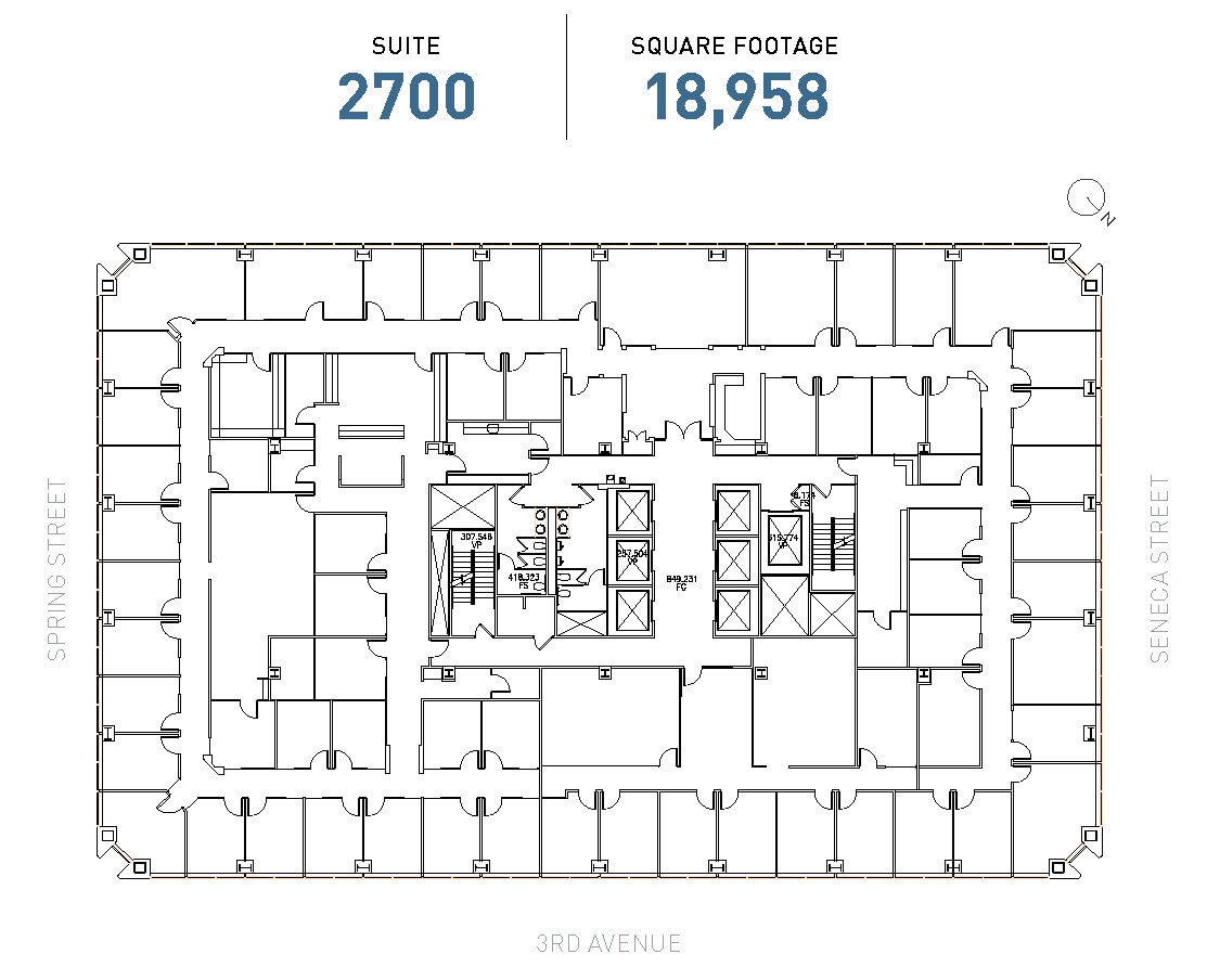1111 3rd Ave, Seattle, WA for lease Floor Plan- Image 1 of 1