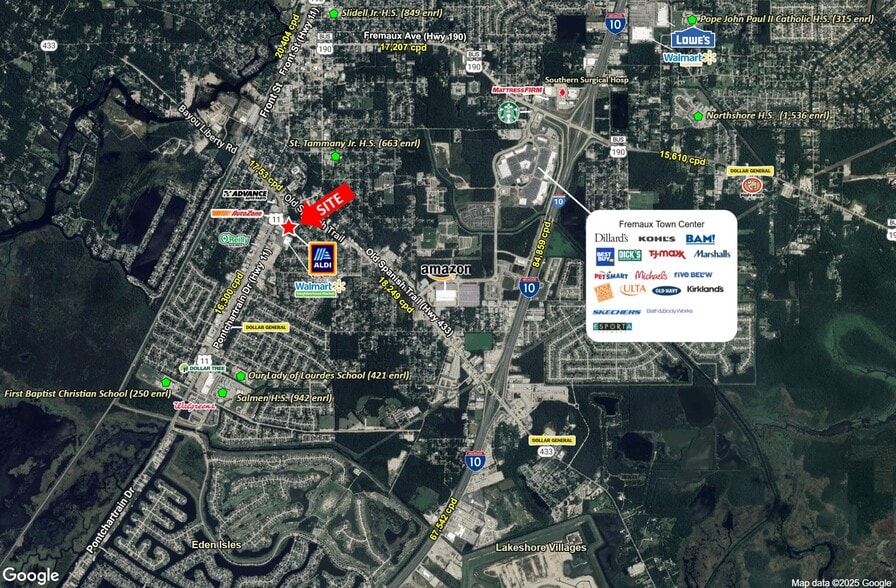 3030 Pontchartrain Dr, Slidell, LA for lease - Aerial - Image 3 of 3