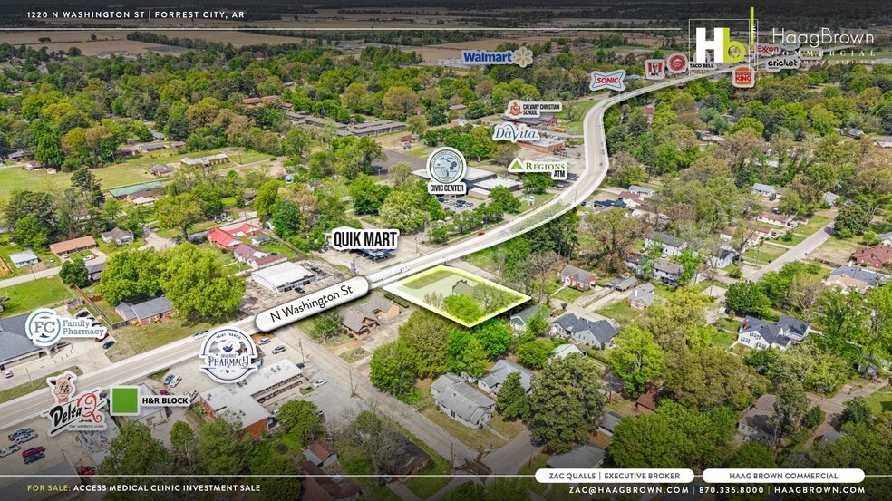 1220 N Washington St, Forrest City, AR à vendre - Aérien - Image 3 de 4