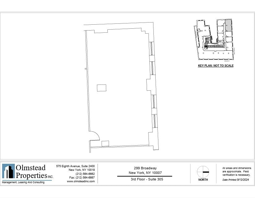 299 Broadway, New York, NY à louer Plan d’étage- Image 1 de 1