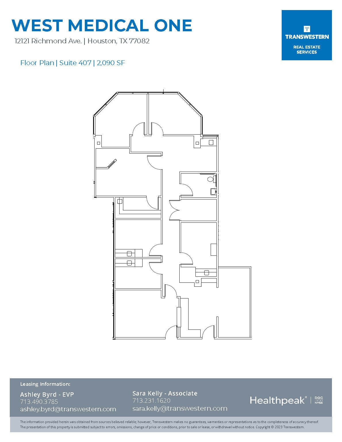 12121 Richmond Ave, Houston, TX à louer Plan d’étage- Image 1 de 1