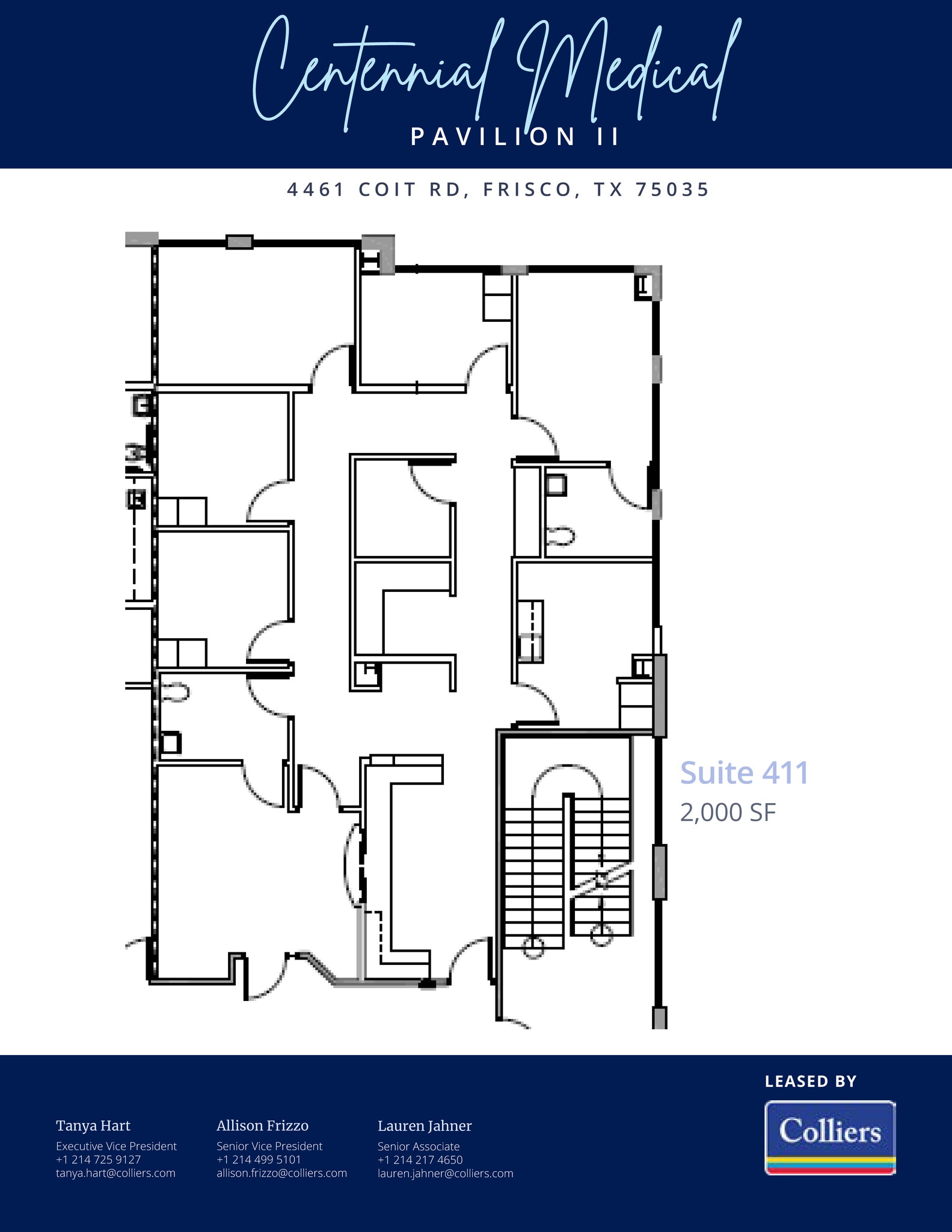 4401 Coit Rd, Frisco, TX à louer Plan d’étage- Image 1 de 1