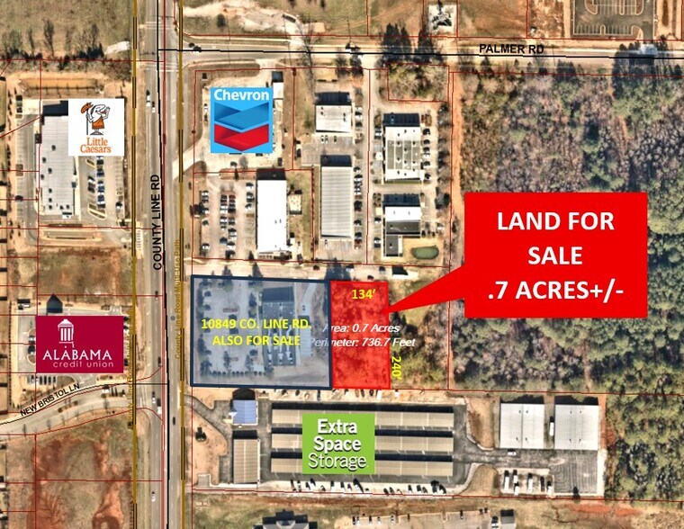 10849 County Line Rd, Madison, AL à vendre - Aérien - Image 2 de 4