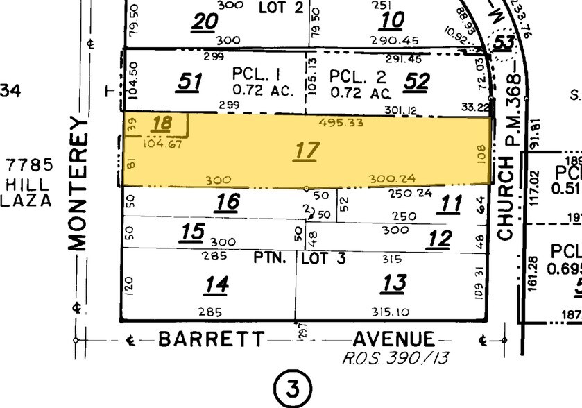 16360 Monterey Rd, Morgan Hill, CA à vendre - Plan cadastral - Image 2 de 13