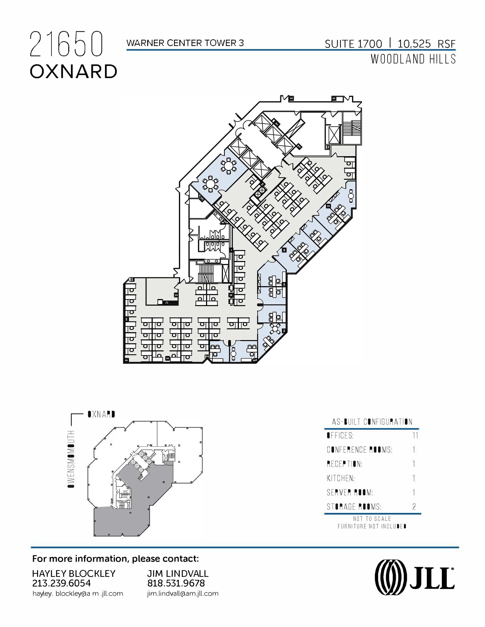 21650 Oxnard St, Woodland Hills, CA à louer Plan d’étage- Image 1 de 1