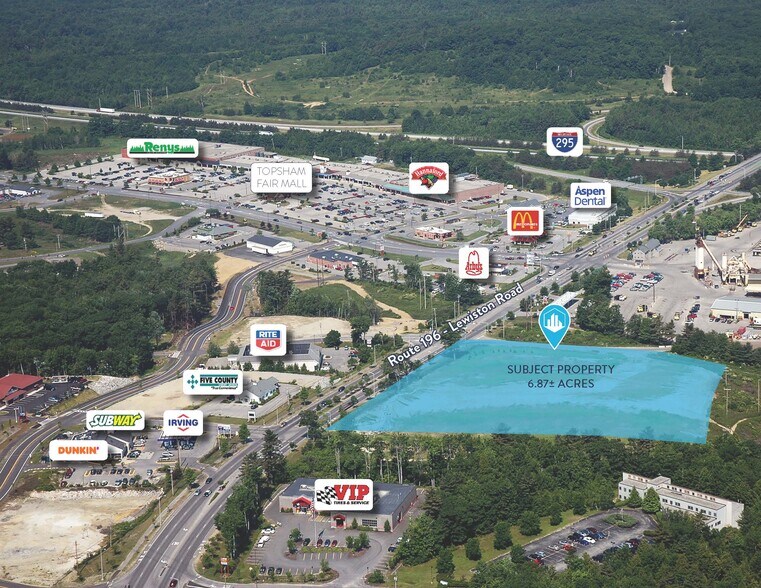 41 Lewiston Rd, Topsham, ME à louer - Aérien - Image 1 de 2