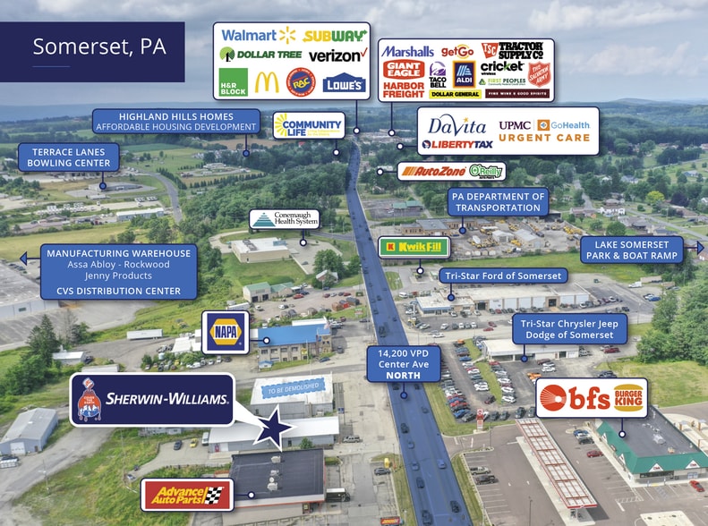 1243 N Center Ave, Somerset, PA à vendre - Photo du bâtiment - Image 2 de 8