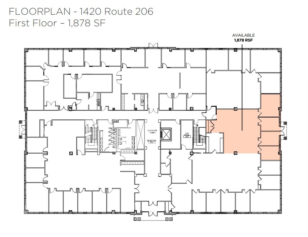 1420 Route 206, Bedminster, NJ à louer Plan d’étage- Image 1 de 1