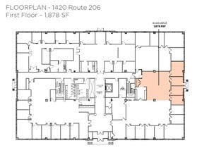 1420 Route 206, Bedminster, NJ à louer Plan d’étage- Image 1 de 1