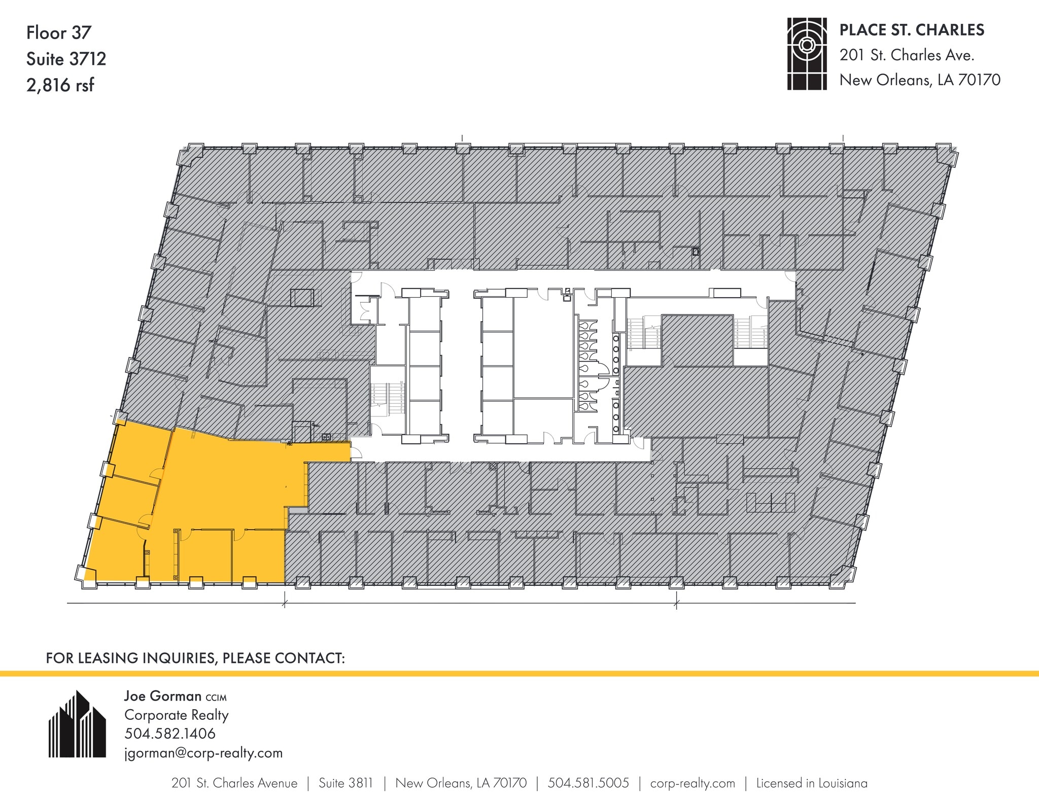 201 St. Charles Ave, New Orleans, LA for lease Site Plan- Image 1 of 1