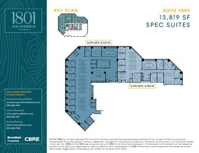 1801 California St, Denver, CO for lease Floor Plan- Image 2 of 2