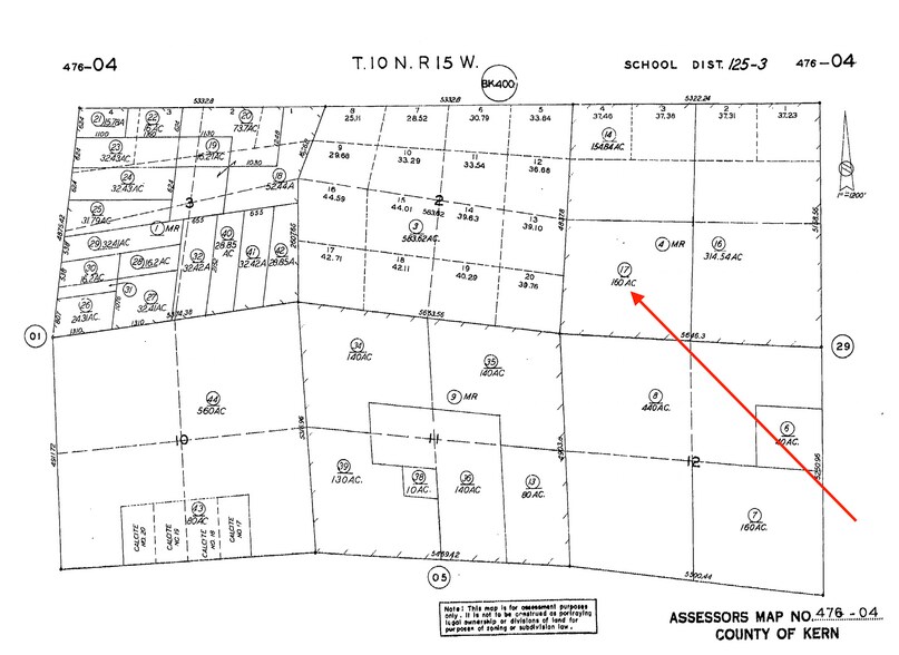 California Section E, Rosamond, CA à vendre - Plan cadastral - Image 3 de 3