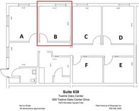 600 Twelve Oaks Center Dr, Wayzata, MN à louer Plan d’étage- Image 1 de 1