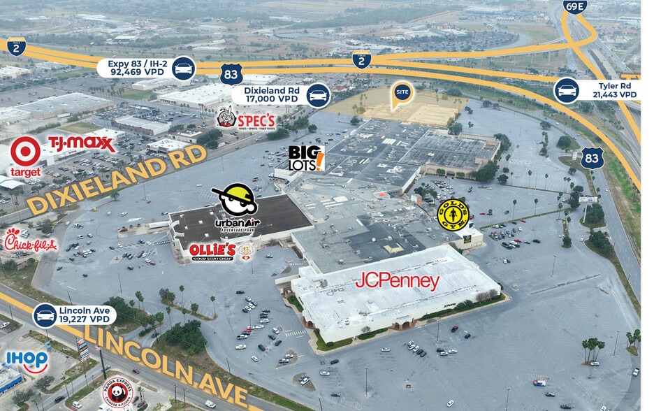 2020 S Expressway 83, Harlingen, TX for lease - Aerial - Image 2 of 5