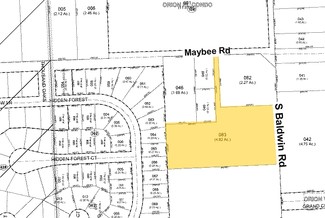 Plus de détails pour 3590 S Baldwin Rd, Orion Township, MI - Terrain à vendre