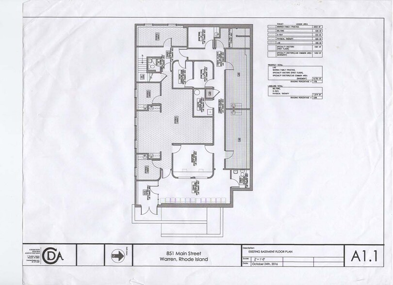 851 Main St, Warren, RI à louer - Plan d’étage - Image 2 de 7