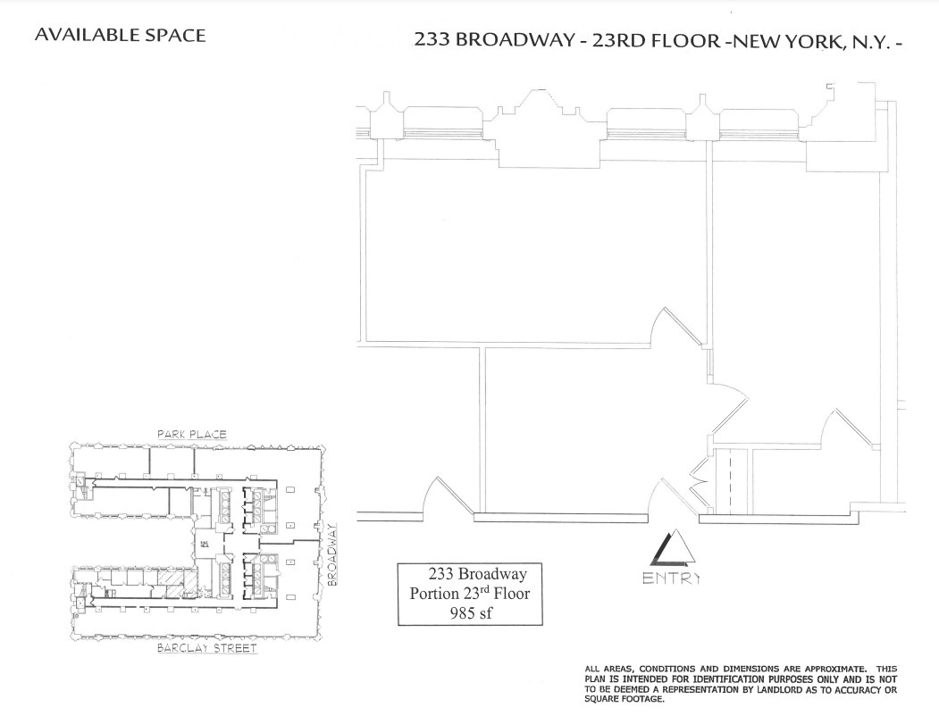 233 Broadway, New York, NY for lease Floor Plan- Image 1 of 1