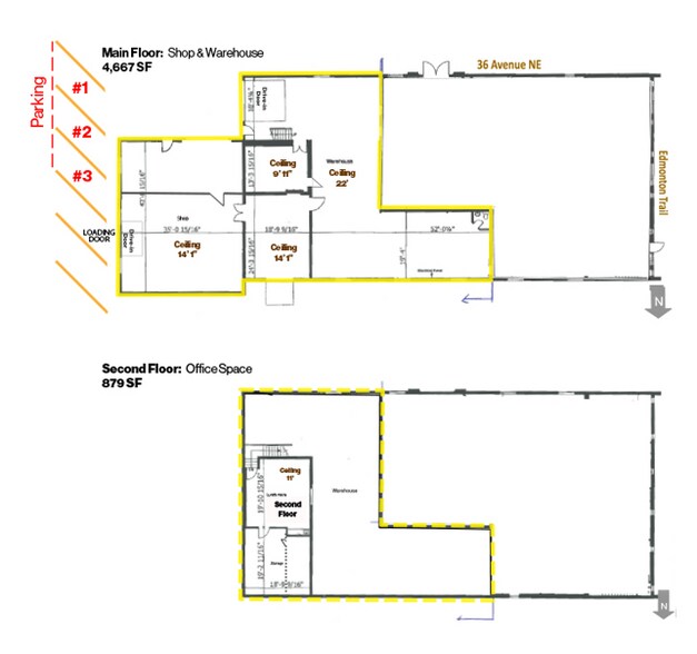 520 36 Av NE, Calgary, AB à louer - Plan d’étage - Image 3 de 12