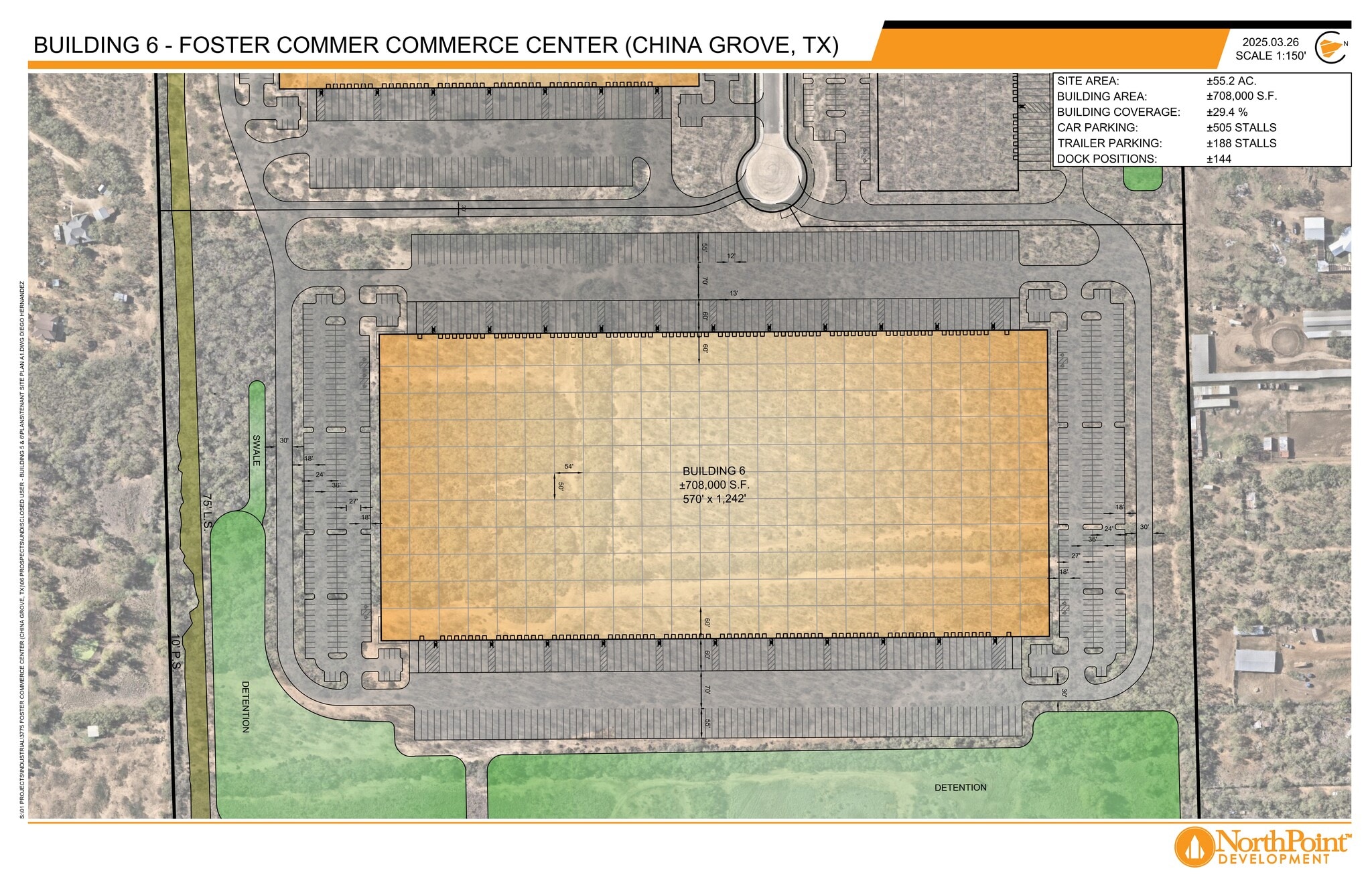 1122 S Foster Rd, San Antonio, TX à louer Plan de site- Image 1 de 3