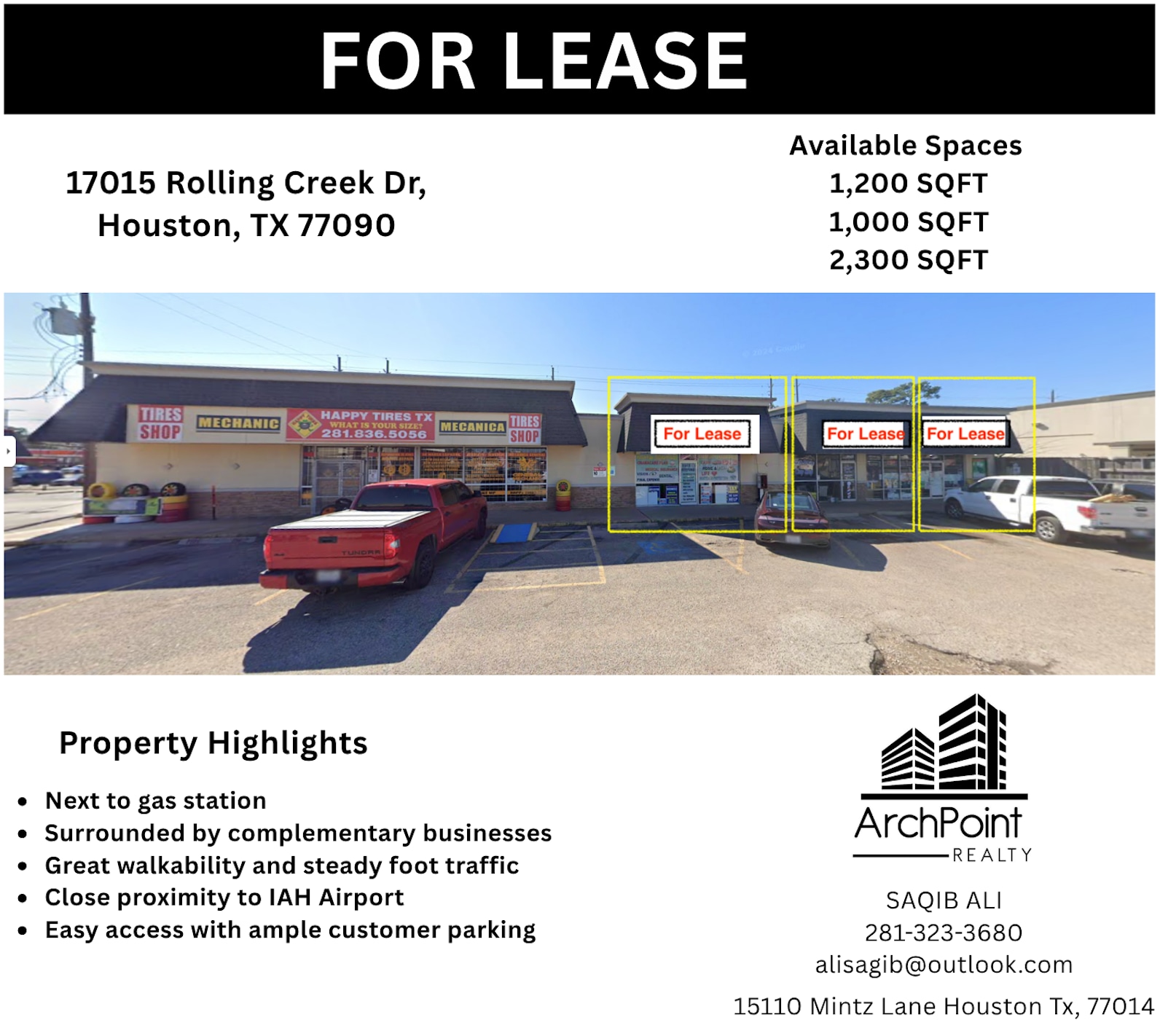 17001-17015 Rolling Creek Dr, Houston, TX à vendre Photo intérieure- Image 1 de 2