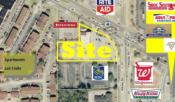 6401 Airport Blvd, Mobile, AL à louer - Photo du bâtiment - Image 2 de 3