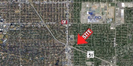 3900 E 25th St, Tulsa, OK - AERIAL  map view
