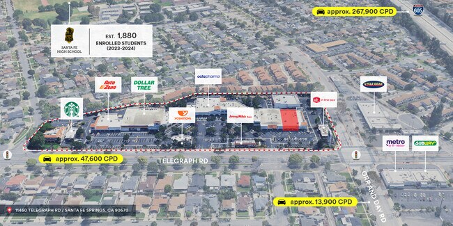 More details for 11452-11570 Telegraph Rd, Santa Fe Springs, CA - Retail for Lease
