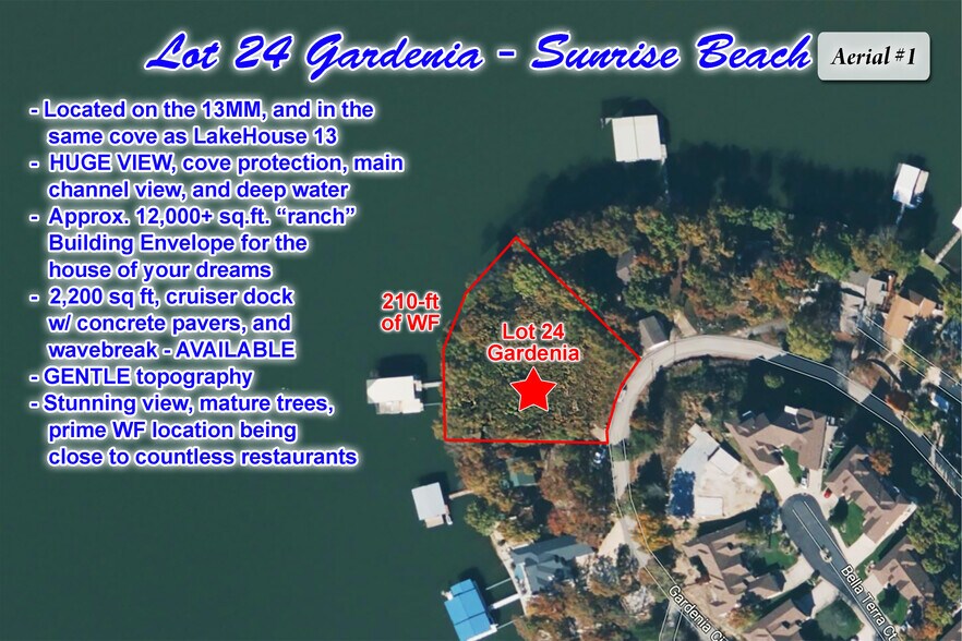 393 Gardenia Cir, Sunrise Beach, MO à vendre - Aérien - Image 1 de 13