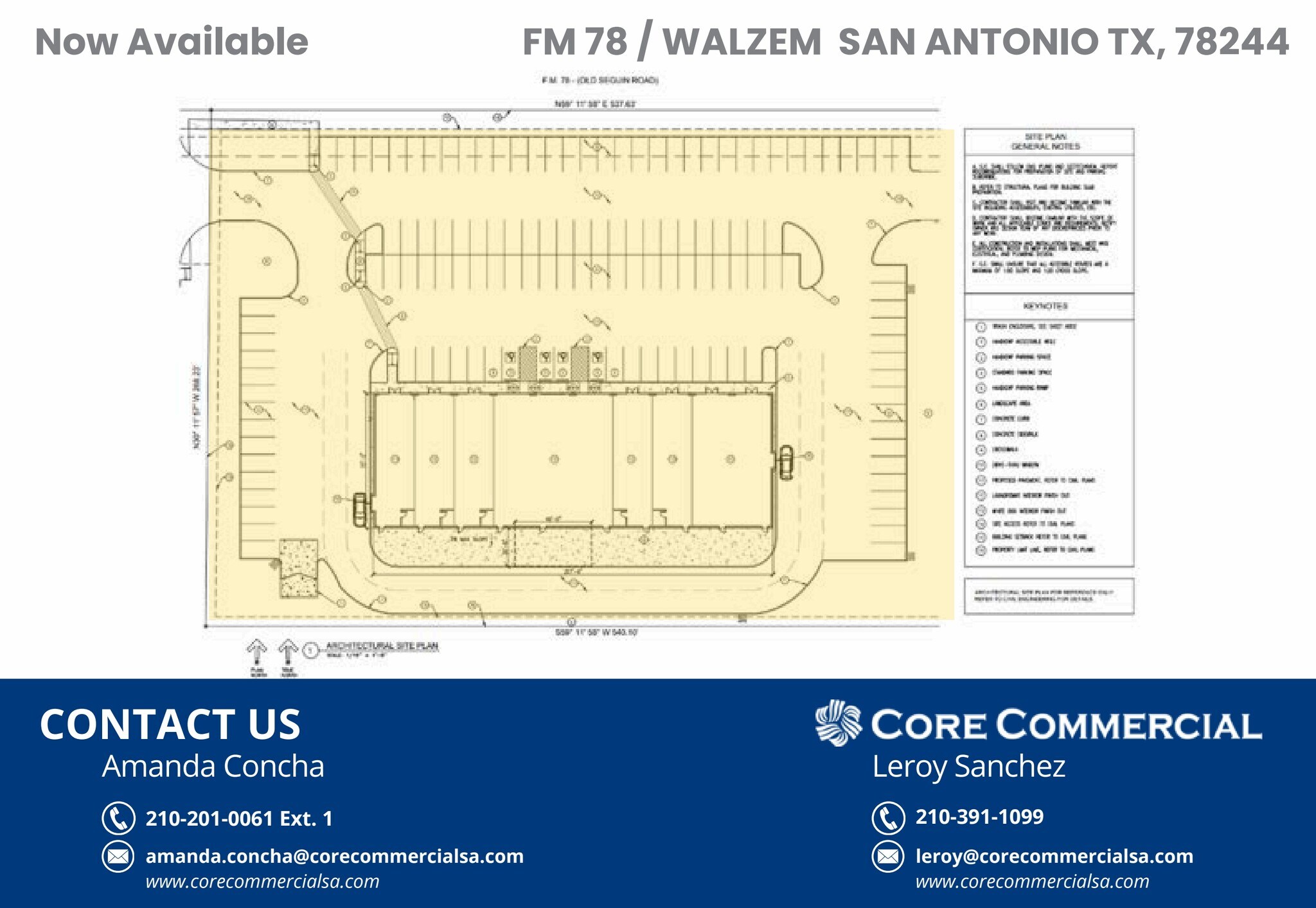 FM 78 & Walzem Rd, San Antonio, TX à vendre Plan de site- Image 1 de 3