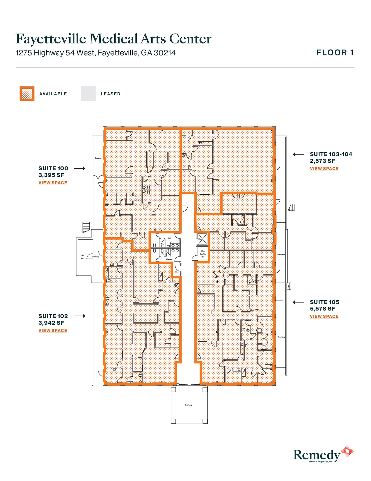 1275 Highway 54 W, Fayetteville, GA for lease Floor Plan- Image 1 of 1