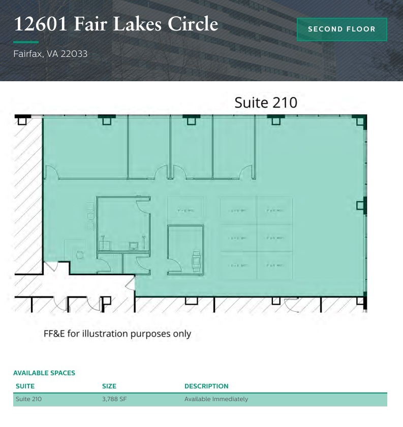 12601 Fair Lakes Cir, Fairfax, VA for lease Floor Plan- Image 1 of 1