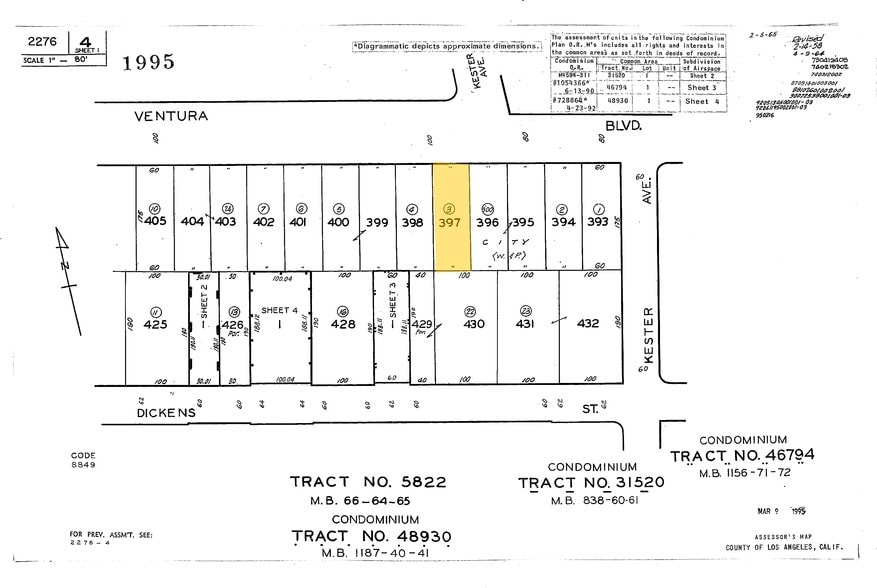 14900 Ventura Blvd, Sherman Oaks, CA for lease - Plat Map - Image 2 of 12