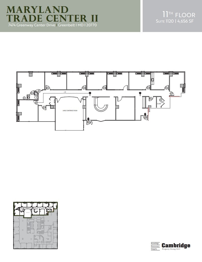 7500 Greenway Center Dr, Greenbelt, MD for lease Floor Plan- Image 1 of 1