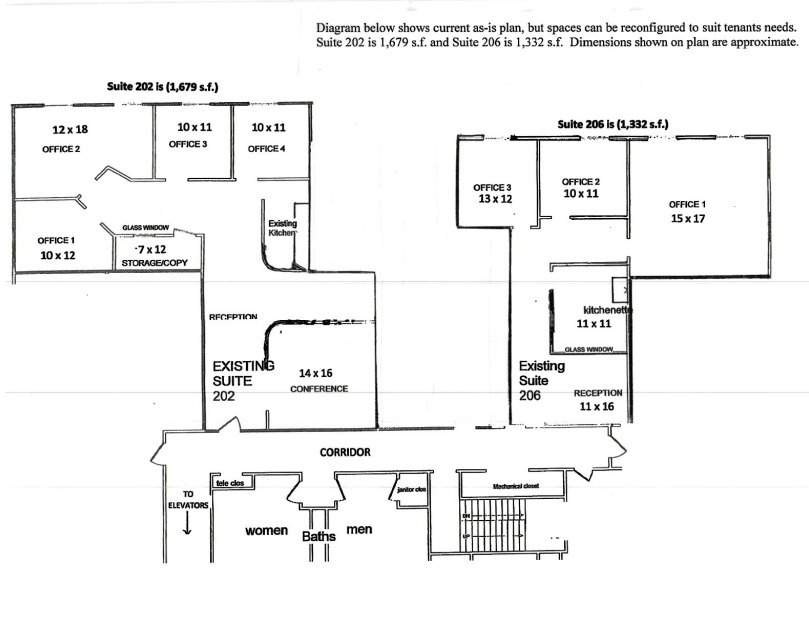 4915 St. Elmo Ave, Bethesda, MD for lease Floor Plan- Image 1 of 2