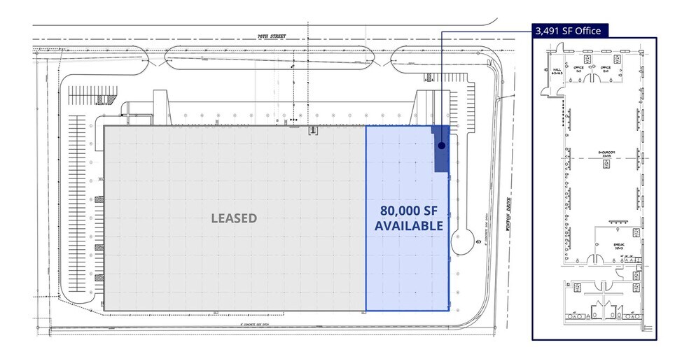 5111-5151 W 76th St, Indianapolis, IN for lease - Building Photo - Image 2 of 5