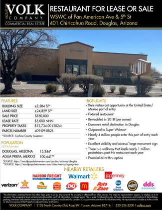 More details for 401 Chiricahua Ave, Douglas, AZ - Retail for Sale