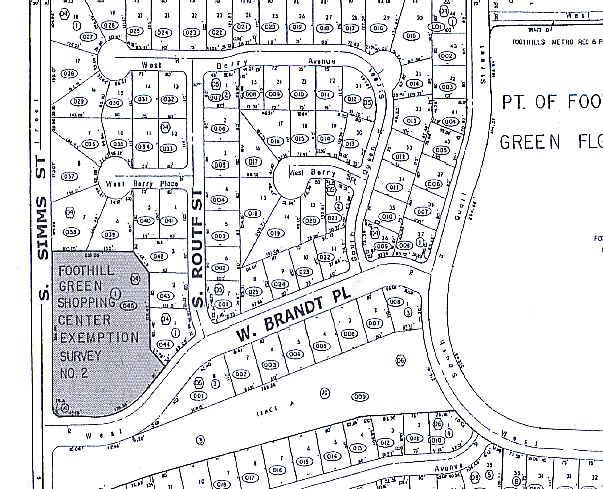 5500 S Simms St, Littleton, CO à louer - Plan cadastral - Image 2 de 7