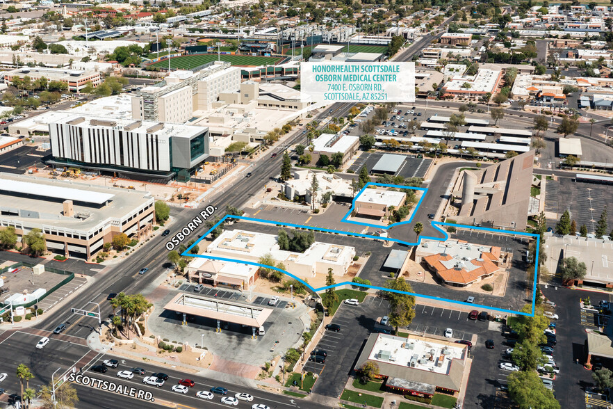 7245 E Osborn Rd, Scottsdale, AZ for sale - Aerial - Image 1 of 10