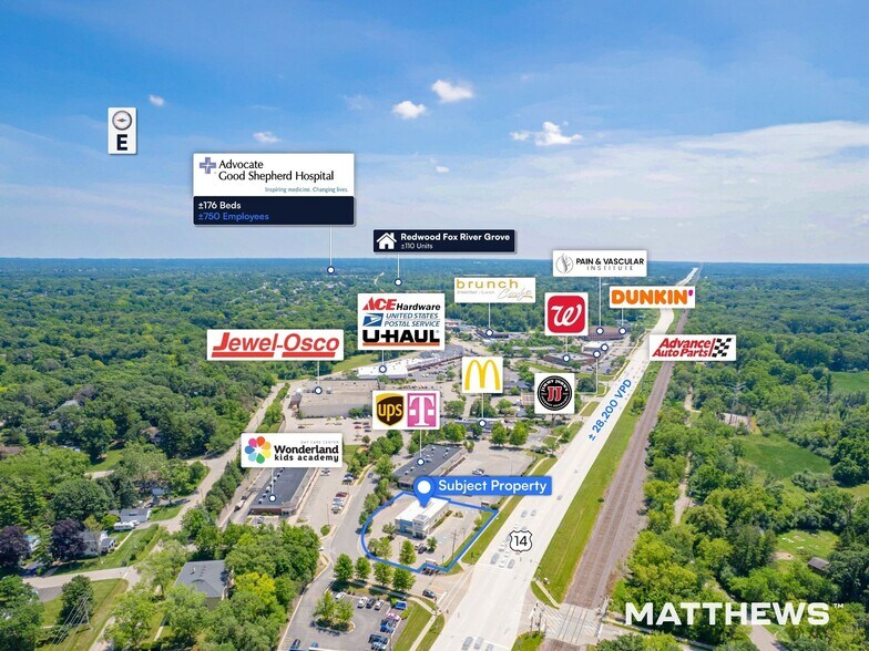 712 Northwest Hwy, Fox River Grove, IL à vendre - Photo du bâtiment - Image 3 de 3