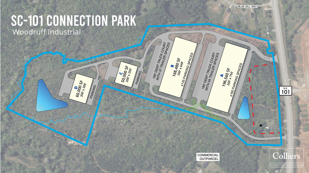 6228 Highway 101, Woodruff, SC à vendre - Plan de site - Image 2 de 2