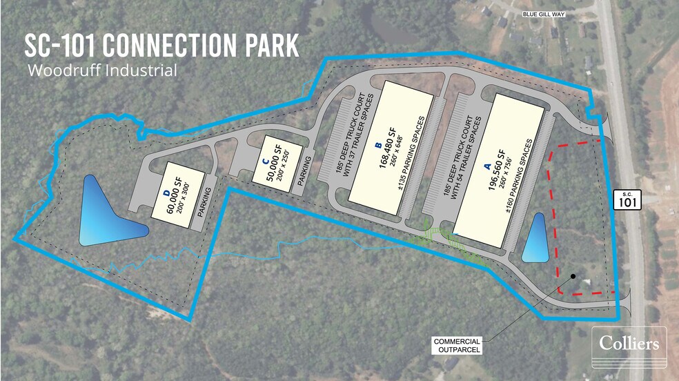 6228 Highway 101, Woodruff, SC for sale - Site Plan - Image 2 of 2