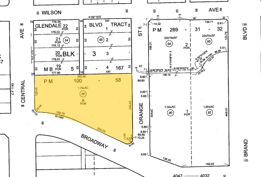 225 W Broadway, Glendale, CA à louer - Plan cadastral - Image 2 de 16