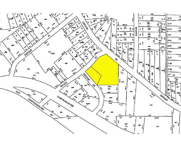 1710 Defoor Ave NW, Atlanta, GA for lease - Plat Map - Image 2 of 12