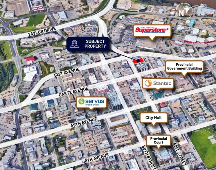 5026 Ross St, Red Deer, AB for sale - Aerial - Image 3 of 3