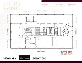 1800 Larimer St, Denver, CO à louer Plan d’étage- Image 1 de 1