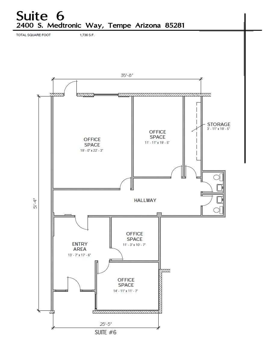2400 W Medtronic Way, Tempe, AZ for lease Floor Plan- Image 1 of 1